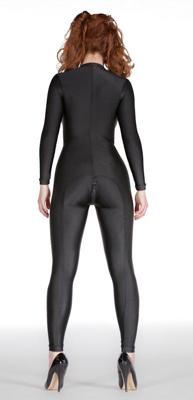 Velvet Back Seam Catsuit