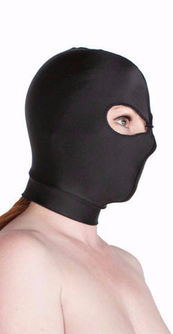 Premium spandex hood with eye holes made in USA