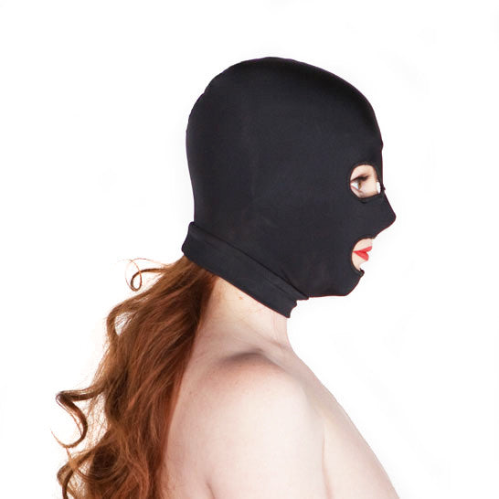 Spandex Hood With Eye and Mouth Holes