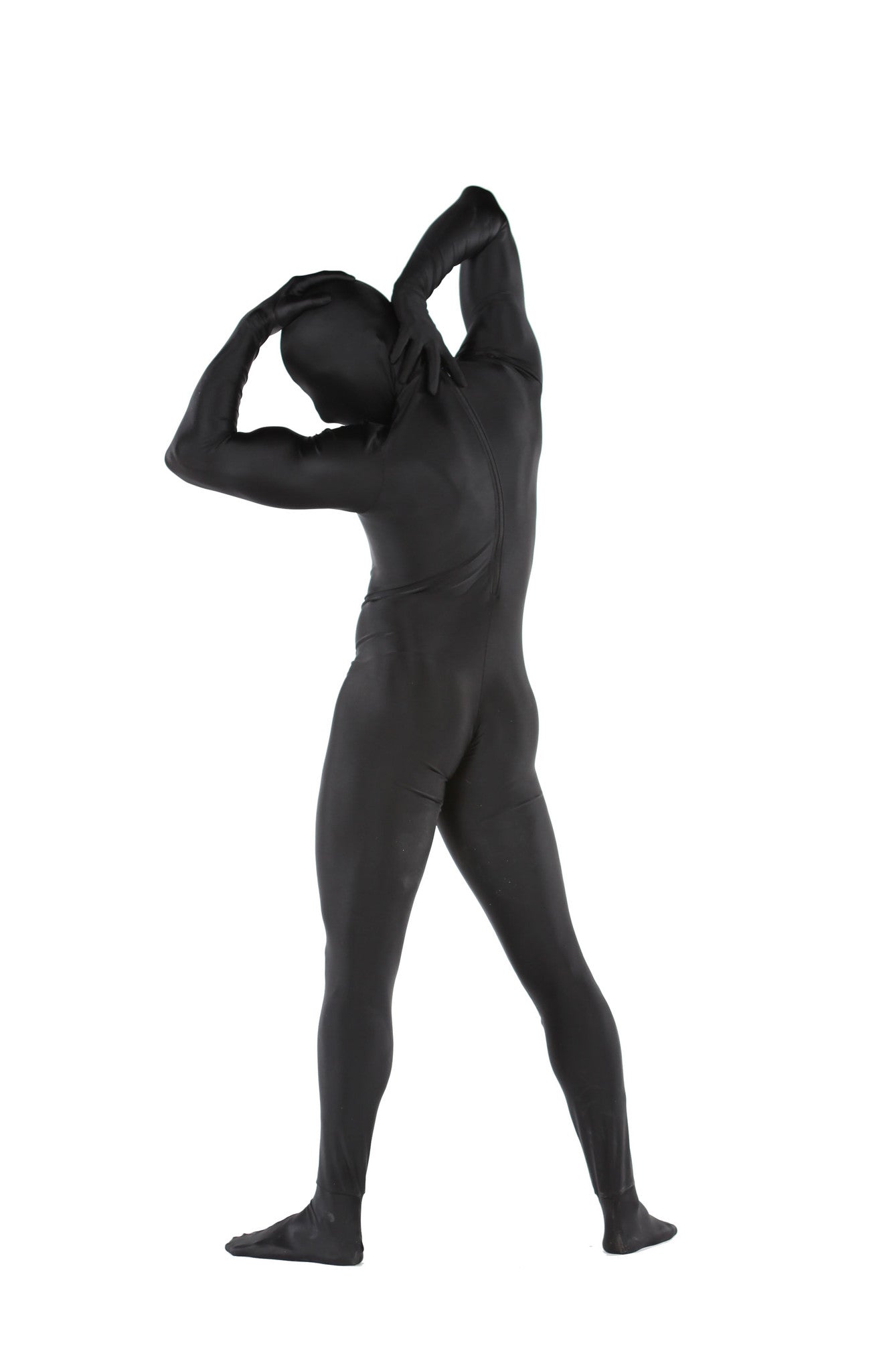 Zentai Catsuit. Spandex zentai with crotch zipper.