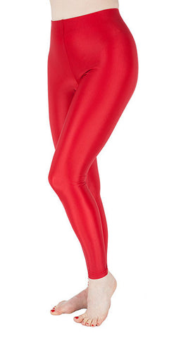 Basic Red Spandex Leggings