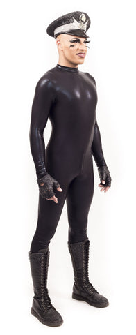 Men's Black Spandex Catsuit