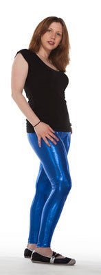 Oh Yes They Shine! Blue Sparkle Spandex Leggings